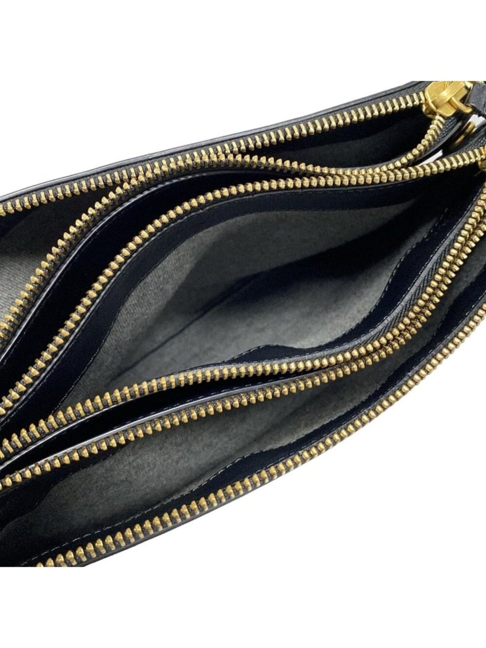 Celine Shoulder Bag Triolage Black Leather - Picture 7 of 15